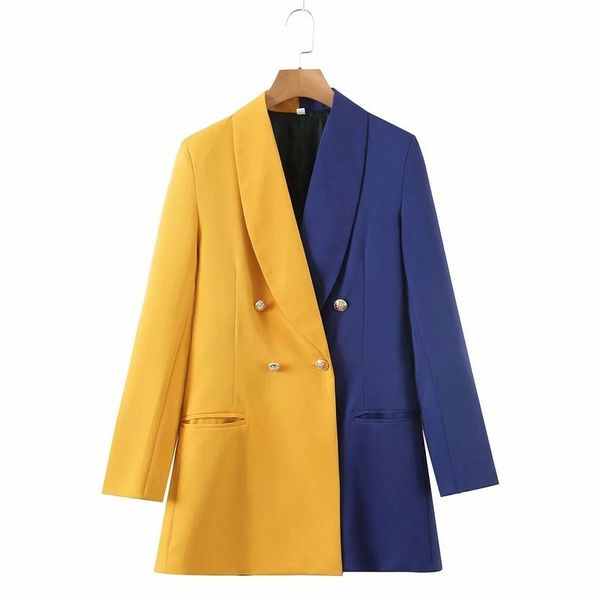 women's suits & blazers autumn style korean temperament commuter hit color long-sleeved blazer slim-fit lapel double-breasted blouse, White;black
women's suits & blazers autumn style korean temperament commuter hit color long-sleeved blazer slim-fit lapel double-breasted blouse, White;black