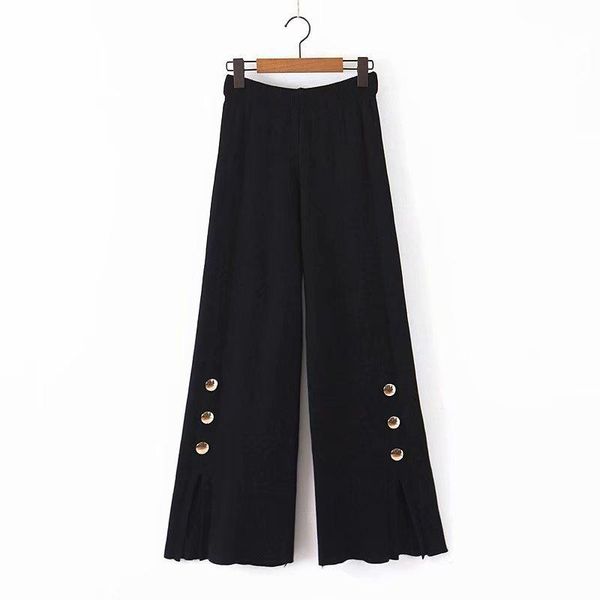 women's pants & capris arrival xl48-2131 european and american fashion knitted button casual, Black;white
women's pants & capris arrival xl48-2131 european and american fashion knitted button casual, Black;white