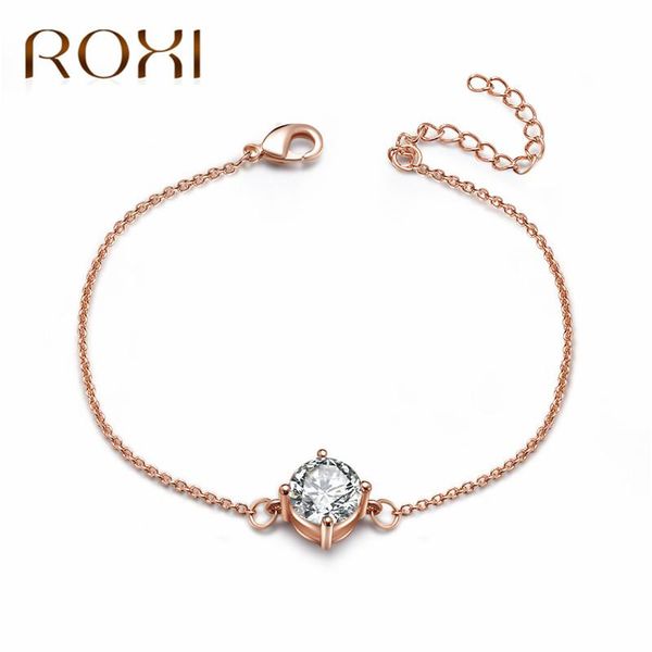 charm bracelets roxi romad brand silver/ rose gold color zircon crystal bracelet & bangles for women chain wedding jewelry, Golden;silver
charm bracelets roxi romad brand silver/ rose gold color zircon crystal bracelet & bangles for women chain wedding jewelry, Golden;silver