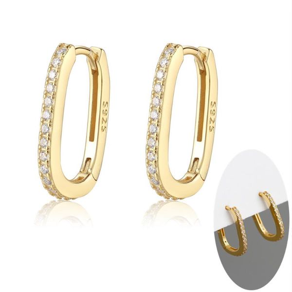 hoop & huggie trendy gold plated 925 sterling silver oval earring cubic zirconia geometric ellipse earrings hoops woman man jewelry, Golden;silver
hoop & huggie trendy gold plated 925 sterling silver oval earring cubic zirconia geometric ellipse earrings hoops woman man jewelry, Golden;silver