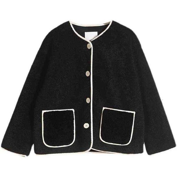 autumn and winter 2021 korean version versatile temperament fur integrated plush coat small short women, Black;brown
autumn and winter 2021 korean version versatile temperament fur integrated plush coat small short women, Black;brown