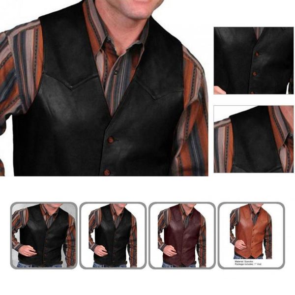 men' tank western cool v neck men vest symmetrical waistcoat sleeveless for business, White;black
men' tank western cool v neck men vest symmetrical waistcoat sleeveless for business, White;black