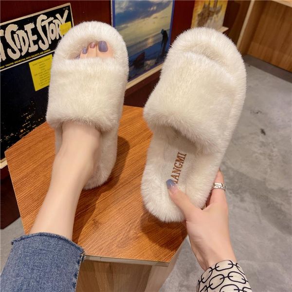 slippers 2021 autumn winter furry fur slides plush chain fluffy faux thick soles slip on flats women fashion shoes, Black
slippers 2021 autumn winter furry fur slides plush chain fluffy faux thick soles slip on flats women fashion shoes, Black