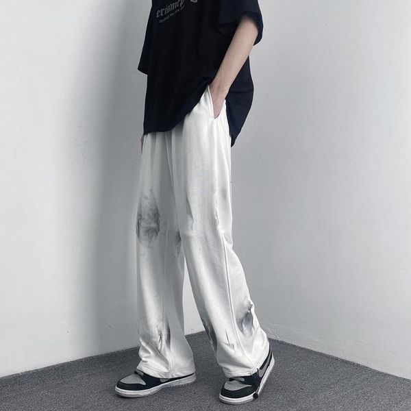 men's pants casual trend loose straight korean summer fashion tie dye versatile floor length, Black
men's pants casual trend loose straight korean summer fashion tie dye versatile floor length, Black