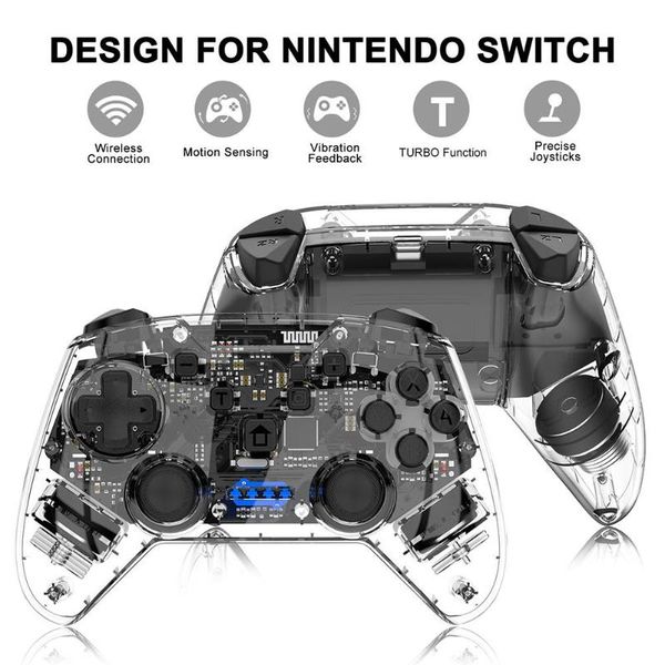 game controllers & joysticks eastvita wireless bluetooth gamepad handle plastic transparent controller for switch
game controllers & joysticks eastvita wireless bluetooth gamepad handle plastic transparent controller for switch