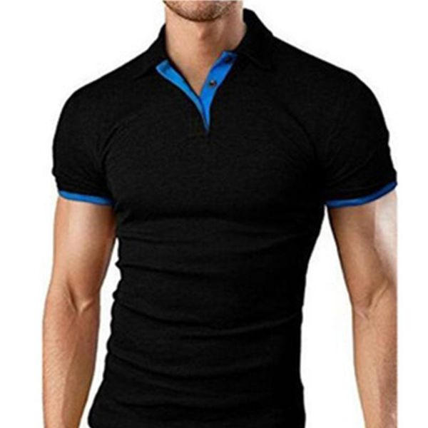 men's polos european and american stand collar short sleeve shirt business casual solid color fashion slim, White;black
men's polos european and american stand collar short sleeve shirt business casual solid color fashion slim, White;black