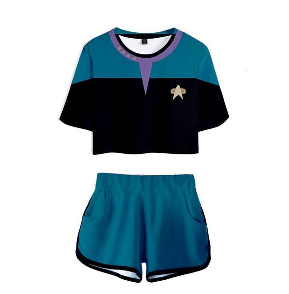 2021 science fiction tv series star trek: short treks cosplay 3d two pieces sets women fashion casual t-shirt+shorts clothes, Gray
2021 science fiction tv series star trek: short treks cosplay 3d two pieces sets women fashion casual t-shirt+shorts clothes, Gray