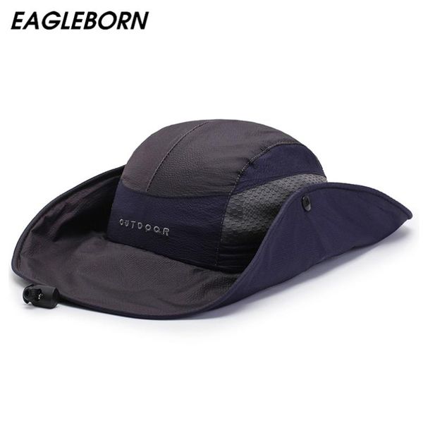 cloches 2021 summer fishing hat man women wide brim breathable mesh beach hats sun men's outdoors uv protection fishings cap, Blue;gray
cloches 2021 summer fishing hat man women wide brim breathable mesh beach hats sun men's outdoors uv protection fishings cap, Blue;gray