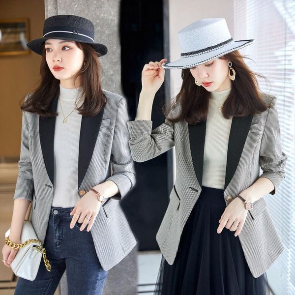 women's suits & blazers houndstooth suit jacket high-end flashing diamond shiny blazer women elegant office coat2021 spring autumn, White;black
women's suits & blazers houndstooth suit jacket high-end flashing diamond shiny blazer women elegant office coat2021 spring autumn, White;black