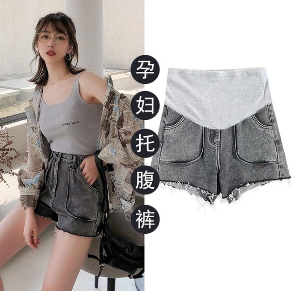 maternity bottoms 527# summer chic ins denim shorts elastic waist belly loose short jeans clothes for pregnant women casual pregnancy, White
maternity bottoms 527# summer chic ins denim shorts elastic waist belly loose short jeans clothes for pregnant women casual pregnancy, White
