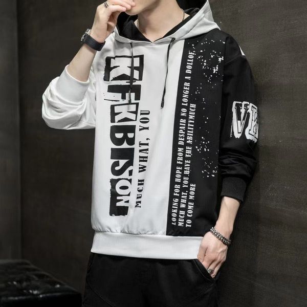 new mens sweatshirt casual hip hop streetwear hoodies men fashion letter printed hoodie patchwork sweatshirts male, Black
new mens sweatshirt casual hip hop streetwear hoodies men fashion letter printed hoodie patchwork sweatshirts male, Black