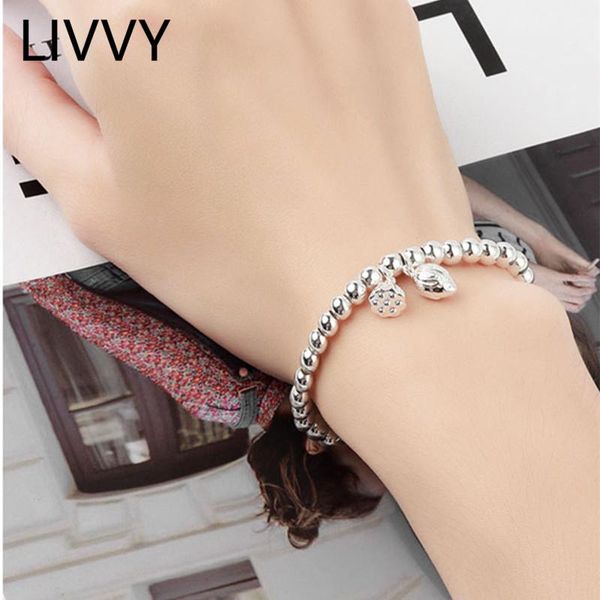 beaded, strands silver color european fine fashion beads bracelet woman girl party birthday wedding gift lotus seed bangles handmade jewelry, Black
beaded, strands silver color european fine fashion beads bracelet woman girl party birthday wedding gift lotus seed bangles handmade jewelry, Black