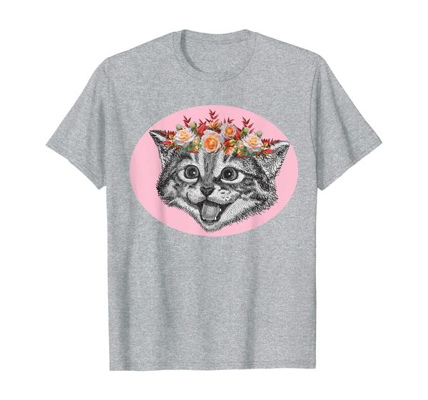 adorable flower crown kitten t-shirt, White;black
adorable flower crown kitten t-shirt, White;black