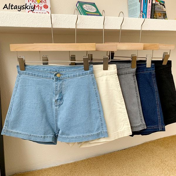 women's shorts denim women high waist retro vintage trousers all-match zipper streetwear summer korean fashion bottoms female, White;black
women's shorts denim women high waist retro vintage trousers all-match zipper streetwear summer korean fashion bottoms female, White;black