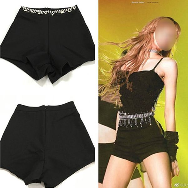 tight elastic black shorts women pole dance clothing chain high waist pants korean version rave pole performance costume vdb2209, Black;red
tight elastic black shorts women pole dance clothing chain high waist pants korean version rave pole performance costume vdb2209, Black;red