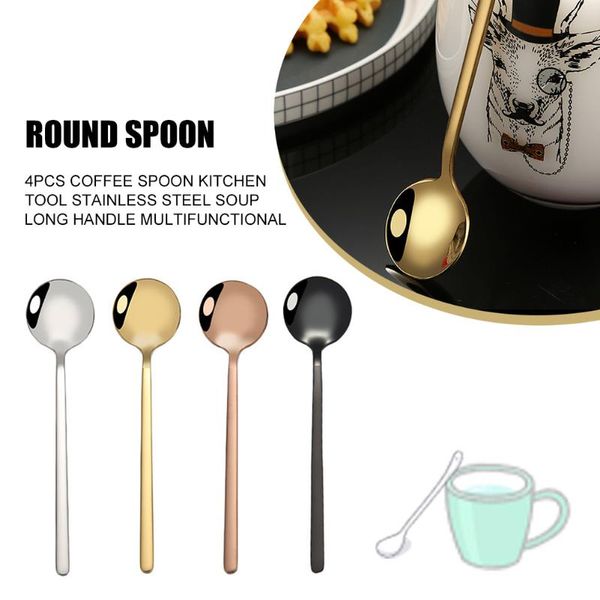 spoons 4pcs small coffee spoon stainless steel easy clean portable soup home smooth kitchen tool long handle heat resistant ice cream
spoons 4pcs small coffee spoon stainless steel easy clean portable soup home smooth kitchen tool long handle heat resistant ice cream