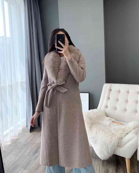 women's jackets winter autumn in the luxury cashmere coat with huge turtleneck of real thick fur warm women's snug woman's ou, Black;brown
women's jackets winter autumn in the luxury cashmere coat with huge turtleneck of real thick fur warm women's snug woman's ou, Black;brown