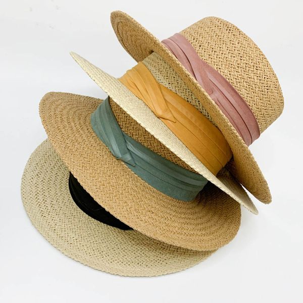 2021 new summer women wide brim straw chapeau paille lady ribbon sun boater panama beach hats feminino hat kentucky derby ascot d0s9, Blue;gray
2021 new summer women wide brim straw chapeau paille lady ribbon sun boater panama beach hats feminino hat kentucky derby ascot d0s9, Blue;gray