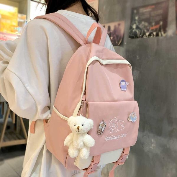 backpack water-proof feminine cartoon bag embroidered travel buckle knapsack for adolescents
backpack water-proof feminine cartoon bag embroidered travel buckle knapsack for adolescents