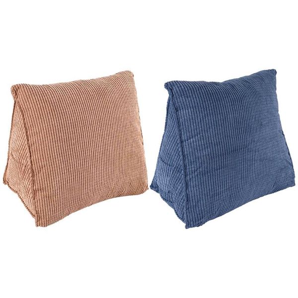 pillow 2 pcs cushion wedge back lumbar pad bed office chair rest support pillow, blue & coffee
pillow 2 pcs cushion wedge back lumbar pad bed office chair rest support pillow, blue & coffee