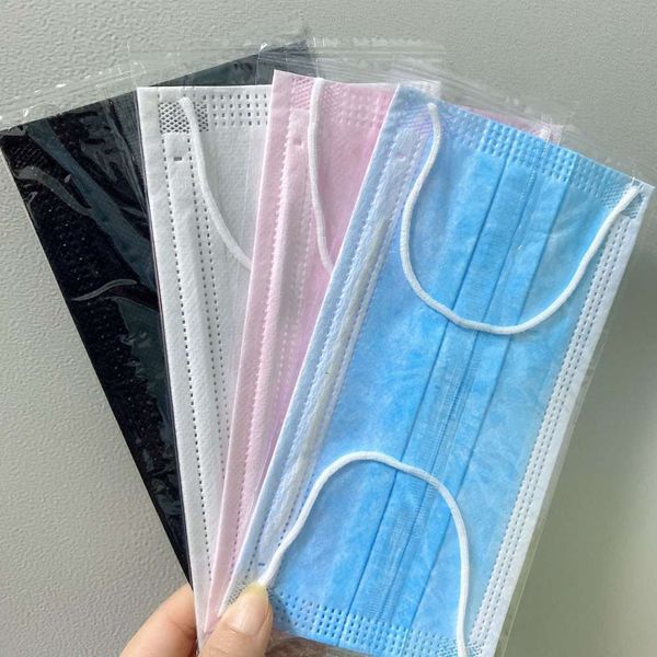 independent packaging disposable facemask mask three-layer breathable non woven dust protective masks ing, Black
independent packaging disposable facemask mask three-layer breathable non woven dust protective masks ing, Black