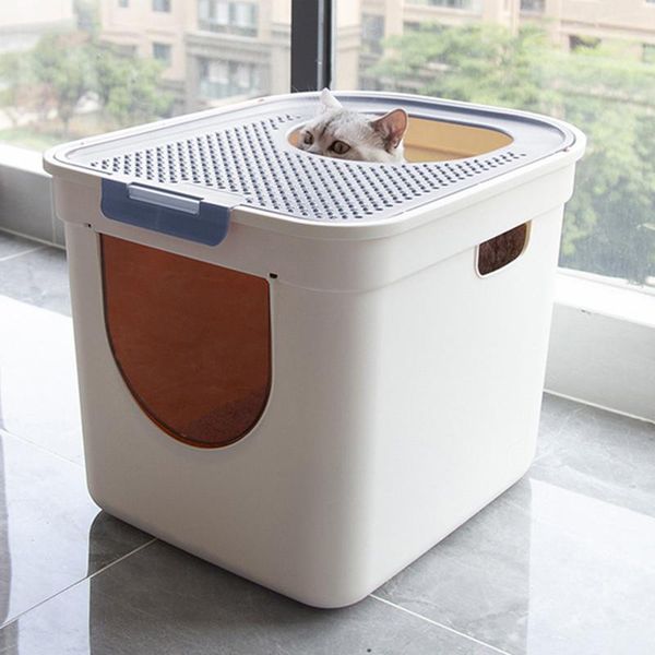 joylive anti-odor semi-enclosed large size type cat toilet fully enclosed oilet cat litter totally closed plastic dropship
joylive anti-odor semi-enclosed large size type cat toilet fully enclosed oilet cat litter totally closed plastic dropship