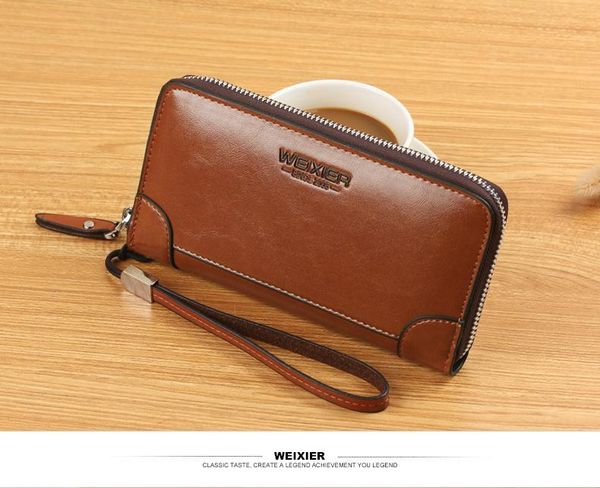 wallets 2021 retro men's long wallet clutch mobile phone bag zipper business casual hand, Red;black
wallets 2021 retro men's long wallet clutch mobile phone bag zipper business casual hand, Red;black