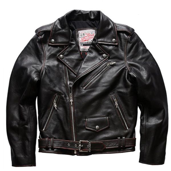 men's leather & faux genuine motorcycle jackets for men 2021 vintage style real natural cowhide coats male slim fit biker's overco, Black
men's leather & faux genuine motorcycle jackets for men 2021 vintage style real natural cowhide coats male slim fit biker's overco, Black
