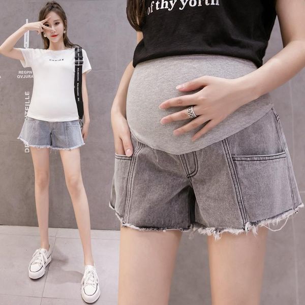 maternity bottoms 2021 summer pregnant women short jeans with large pockets wide leg abdomen pants plus size denim trousers belly shorts, White
maternity bottoms 2021 summer pregnant women short jeans with large pockets wide leg abdomen pants plus size denim trousers belly shorts, White