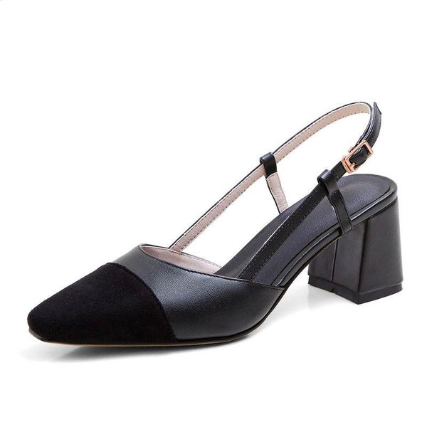 sandals summer shoes woman patchwork ladies thick high heels pumps female wedding party large size 34-43, Black
sandals summer shoes woman patchwork ladies thick high heels pumps female wedding party large size 34-43, Black