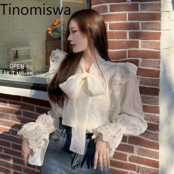 tinomiswa lace mesh blouse shirt bow knot design v neck western style blusa women spring 2021 long-sleeved a1465 women's blouses & shi, White
tinomiswa lace mesh blouse shirt bow knot design v neck western style blusa women spring 2021 long-sleeved a1465 women's blouses & shi, White