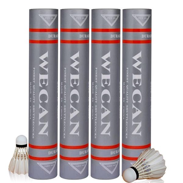 original wecan shuttlecock silver good grade duck feather shuttlecock badminton for competition 5 dozens/lot
original wecan shuttlecock silver good grade duck feather shuttlecock badminton for competition 5 dozens/lot