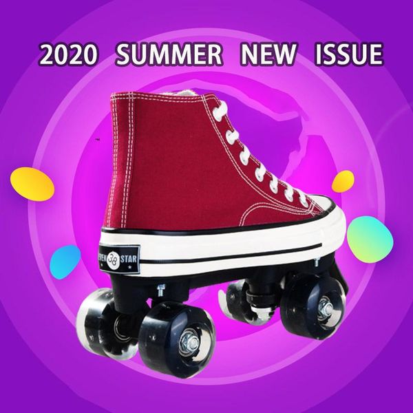 canvas skates double row pulley roller skates four-wheel double row roller men and women flashing
canvas skates double row pulley roller skates four-wheel double row roller men and women flashing