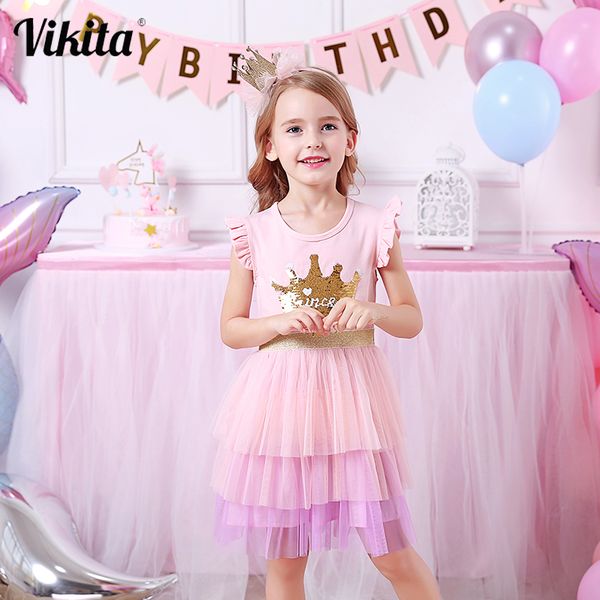 vikita brand kids princess summer dress for kids children sequins tutu dresses toddlers sleeveless vestidos girls casual dress 210303, Red;yellow
vikita brand kids princess summer dress for kids children sequins tutu dresses toddlers sleeveless vestidos girls casual dress 210303, Red;yellow