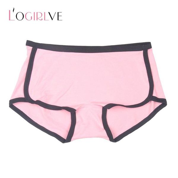 logirlve pink color pure cotton women's underwear feminine cotton sports boxer briefs breathable bag hip flat underpanty, Black;pink
logirlve pink color pure cotton women's underwear feminine cotton sports boxer briefs breathable bag hip flat underpanty, Black;pink