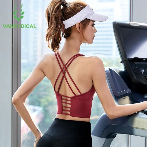 brand women vest-type sports workout yoga bra cross shoulder strap running shockproof gym bra fitness training underwear, White;black
brand women vest-type sports workout yoga bra cross shoulder strap running shockproof gym bra fitness training underwear, White;black
