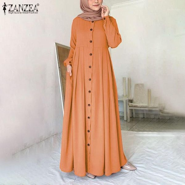 elegant muslim shirt dress women's dubai abaya turkey robe zanzea 2021 spring casual long sleeve maxi vestidos abayas plus size dresses, Black;gray
elegant muslim shirt dress women's dubai abaya turkey robe zanzea 2021 spring casual long sleeve maxi vestidos abayas plus size dresses, Black;gray