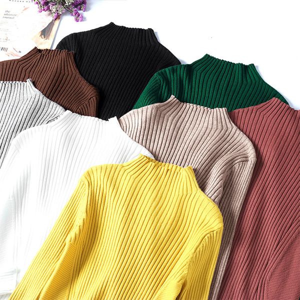 women's jersey new 2021 nightgown autumn winter half-turtleneck high heavyweight thin knitted sweater wear a bm71, White;black
women's jersey new 2021 nightgown autumn winter half-turtleneck high heavyweight thin knitted sweater wear a bm71, White;black