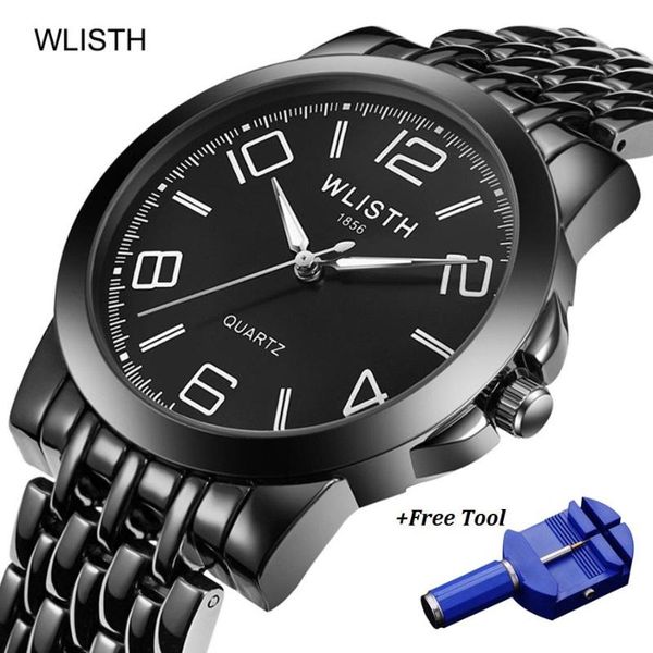 wristwatches wlisth big number watch men luxury full black quartz analog waterproof men's watches business mens stainless steel wrist, Slivery;brown 
wristwatches wlisth big number watch men luxury full black quartz analog waterproof men's watches business mens stainless steel wrist, Slivery;brown