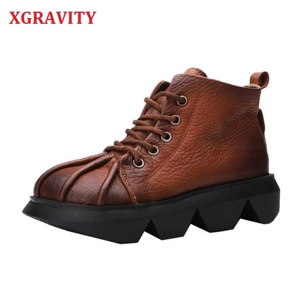 xgravity new fashion casual ladies ankle boots elegant genuine leather short heel leisure elegant hand made lady footwear s062 210429, Black
xgravity new fashion casual ladies ankle boots elegant genuine leather short heel leisure elegant hand made lady footwear s062 210429, Black