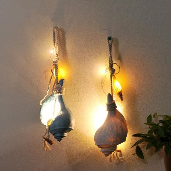 decorative objects & figurines 2 pcs mediterranean style resin simulation conch pendant marine led ornaments gifts home party beach wall dec
decorative objects & figurines 2 pcs mediterranean style resin simulation conch pendant marine led ornaments gifts home party beach wall dec