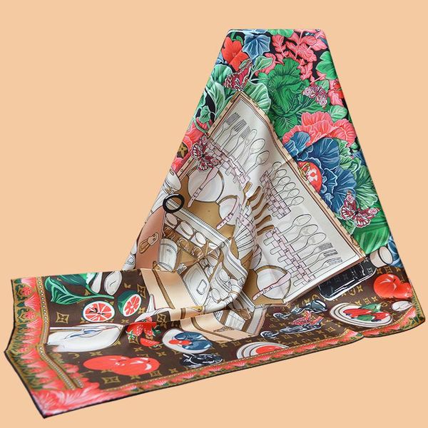 scarves huajun 2 store||classic design "dining table" 90 silk square scarf, twill printing, anti-wrinkle, hand sewing, Blue;gray
scarves huajun 2 store||classic design "dining table" 90 silk square scarf, twill printing, anti-wrinkle, hand sewing, Blue;gray