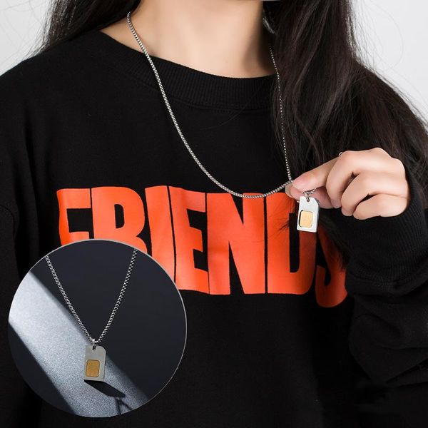 pendant necklaces luokey punk stainless steel hip hop necklace for men creative personality phone card women jewelry gift, Silver
pendant necklaces luokey punk stainless steel hip hop necklace for men creative personality phone card women jewelry gift, Silver
