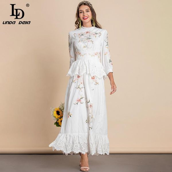 casual dresses ld linda della 2021 fashion designer summer elegant white dress women lantern sleeve gorgeous flower embroidery long party, Black;gray
casual dresses ld linda della 2021 fashion designer summer elegant white dress women lantern sleeve gorgeous flower embroidery long party, Black;gray