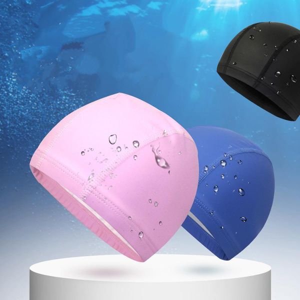 swimming caps pu cap waterproof breathable high elastic ear protection stretch solid color hat
swimming caps pu cap waterproof breathable high elastic ear protection stretch solid color hat