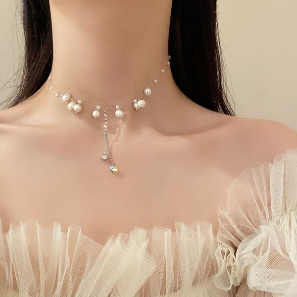 pendant necklaces european and american fashion jewelry with pearl rhinestone clavicle chain temperament necklace for women birthday wholesa, Silver
pendant necklaces european and american fashion jewelry with pearl rhinestone clavicle chain temperament necklace for women birthday wholesa, Silver