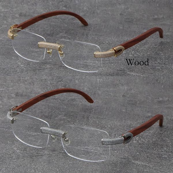 wholesale metal mix wood frames wooden eyewear rimless micro-paved diamond set glasses male and female 18k gold frame myopic glasses eyeglas, Silver
wholesale metal mix wood frames wooden eyewear rimless micro-paved diamond set glasses male and female 18k gold frame myopic glasses eyeglas, Silver