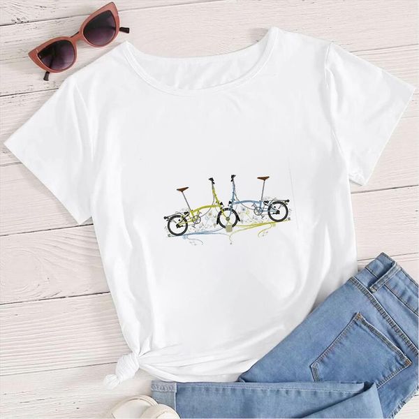 bicycle printed modern pumpkin art women man short sleeve style breathable race 90s oversize crewneck, White
bicycle printed modern pumpkin art women man short sleeve style breathable race 90s oversize crewneck, White