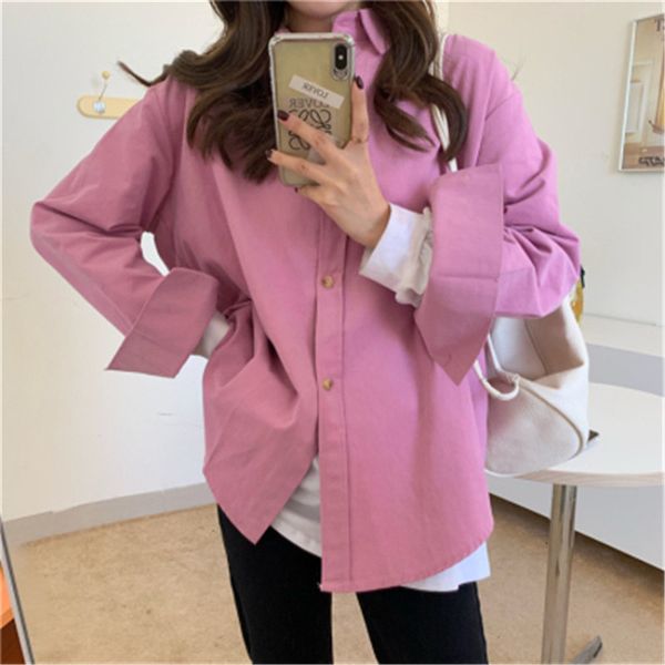 oversize casual streetwear 2021 lapel all match loose chic new solid outwear stylish office lady brief shirts clothe e9e0, White
oversize casual streetwear 2021 lapel all match loose chic new solid outwear stylish office lady brief shirts clothe e9e0, White
