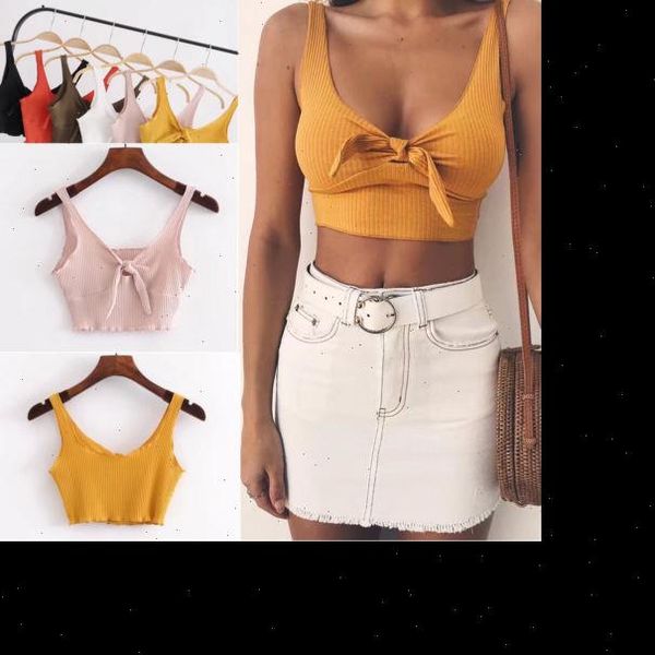 ribbed bow tie camisole women summer basic tank streetwear fashion cool girls cropped tees camis, White
ribbed bow tie camisole women summer basic tank streetwear fashion cool girls cropped tees camis, White